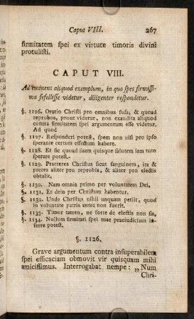 267-274, Caput VIII. Ad eminens aliquod exemplum, ...