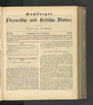 No. 10. 1. Februar 1851