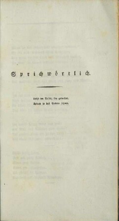 Sprichwörtlich