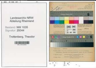 Entnazifizierung Theodor Trottenberg , geb. 22.01.1915 (Bergbauangestellter)