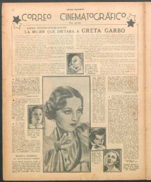 La mujer que imitaba a Greta Garbo : Tipos cinematográficos