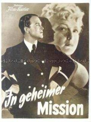 Filmzeitschrift zu dem deutschen Spielfilm "In geheimer Mission"