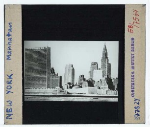 New York, UNO-Hauptquartier, Sekretariatshochhaus,New York City, Manhattan,New York, Chrysler Building