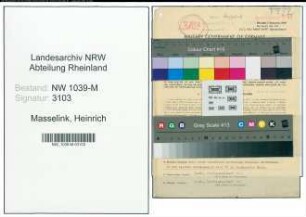 Entnazifizierung Heinrich Masselink , geb. 10.09.1922 (Polizist)
