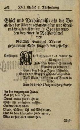 Auserlesene und theils noch nie gedruckte Gedichte unterschiedener Berühmten und geschickten Männer, 16