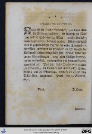 Approbatio Doctorum.