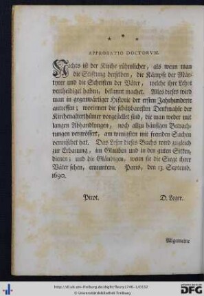Approbatio Doctorum.