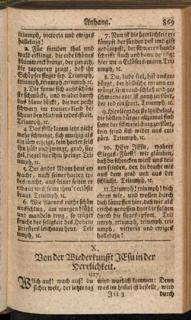 X. Von der Wiederkunfft Jesu in der Herrlichkeit