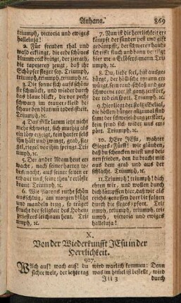 X. Von der Wiederkunfft Jesu in der Herrlichkeit