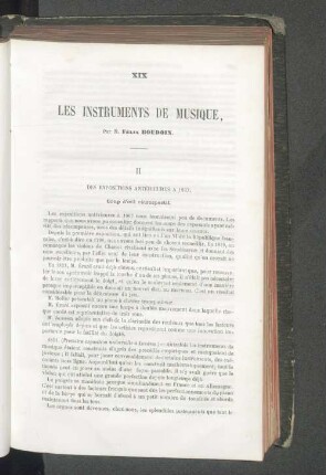 XIX Les instruments de musique