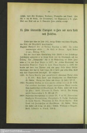 13. Letzte litterarische Thätigkeit in Horn und vierte Reise nach Palästina