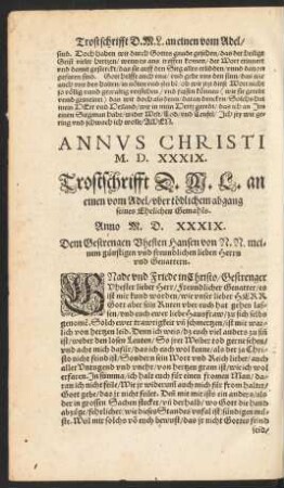 Annus Christi M. D. XXXIX.