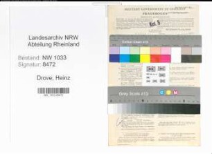 Entnazifizierung Heinz Drove , geb. 23.12.1910 (Beamter)