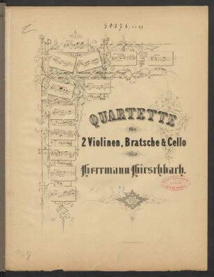 Quartett für 2 Violinen, Bratsche und Cello (No. 5.)