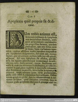Cap. I. Apoplexia quid proprie sit & dicatur