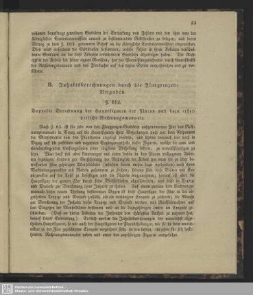 B. Inhaltsberechnungen durch die Flurgrenzen-Brigaden