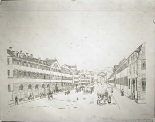 Königstraße mit Königstor in Stuttgart