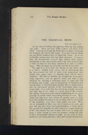 The Transvaal Riots