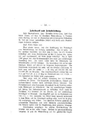 Arbeitszeit und Arbeitsleistung