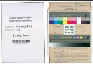 Entnazifizierung Petra Schulte , geb. 13.10.1897 (Studienraetin)