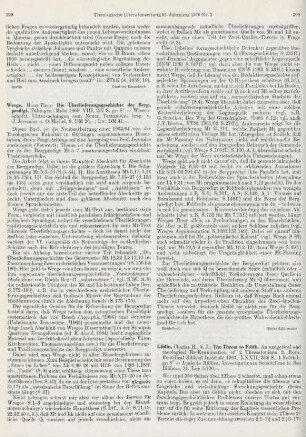 200-202 [Rezension] Giblin, Charles H., The threat to faith