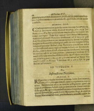 [Commentarius ad Titulum V. - XV.]