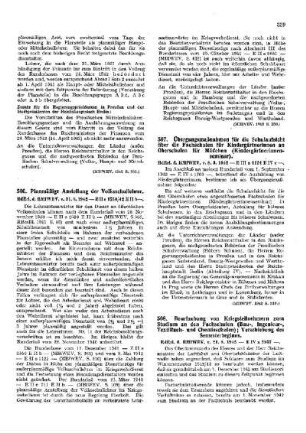 Planmäßige Anstellung der Volksschullehrer : [Amtliche Erlasse] ; [Amtlicher Teil]