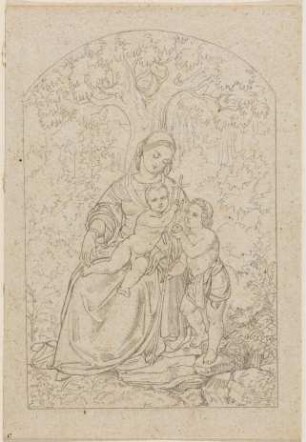 Maria mit Jesuskind und Johannesknaben