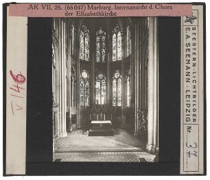 Marburg, Elisabethkirche : Innenansicht, Chor