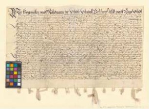 Altmärkische und prignitzsche Städte verschreiben sich Peter Gunz zu Tangermünde über 600 Taler.
