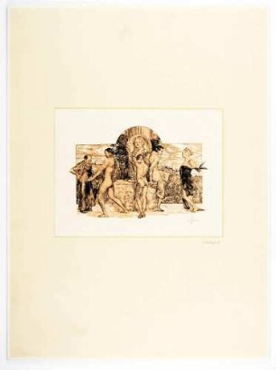 Senefelder-Gedenkblatt (Allegorie auf die Lithographie)