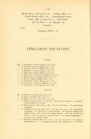 Verklaring der platen