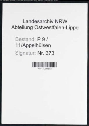 Sterberegister Standesamt Appelhülsen