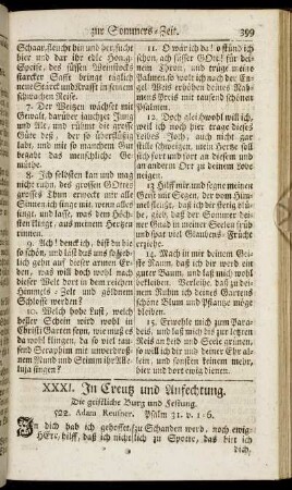 XXXI. In Creutz und Anfechtung.