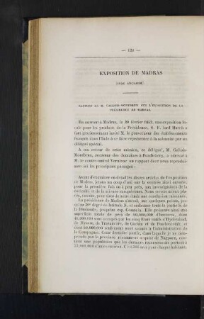 Exposition de Madras