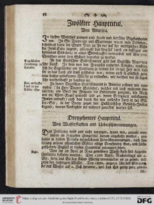 Dreyzehnter Haupttitul. Von Wasserfluthen und Ueberschwemmungen