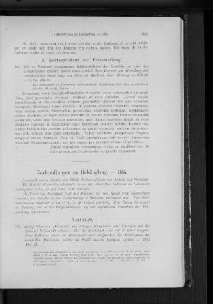 Verhandlungen zu Helsingborg. - 1385.