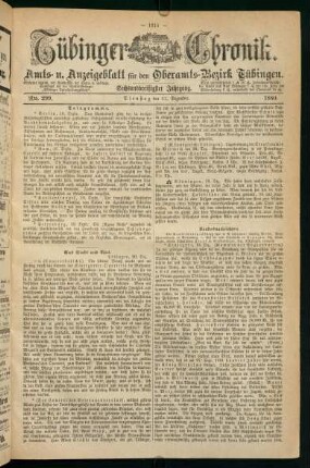 21. Dezember (Nro. 299) - 25. Dezember (Nro. 303)