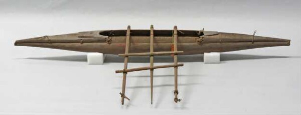 Model of an outrigger boat