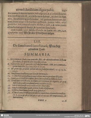 LIII. De simultanea investitura, Von der gesambten Hand