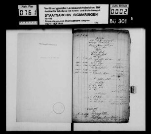 Vermögensübergabe des Xaver Hillinger in Inneringen