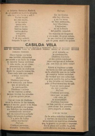 Diablesa perversa : Letra de Amalio y Petronio. Música de Álvaro Retana.