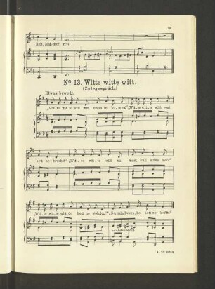 No. 13. Witte witte witt. [Piano.]