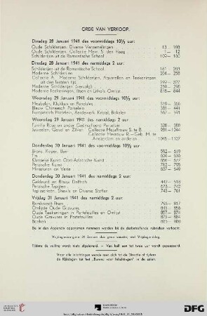 Orde van verkoop