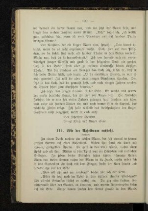 111. Wie der Apfelbaum entsteht.
