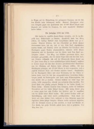 Die Feldzüge 1778 bis 1783.