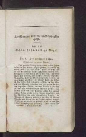 Zweihundert und dreiunddreißigster Heft.
