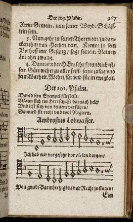 Der 101. Psalm. - Der 110. Psalm.