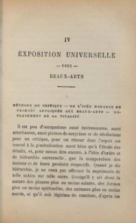 IV. Exposition universelle 1855. Beaux-Arts