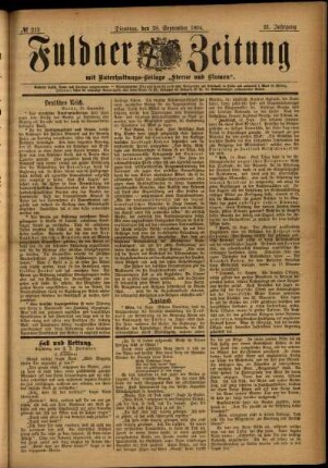 Ausgabe vom Dienstag, den 18. September 1894.